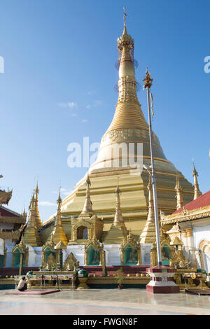 Kyaik Tan Lan-Pagode in Mawlamyine, Mo, Myanmar (Burma), Südost-Asien Stockfoto