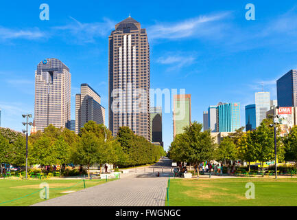 Klyde Warren Park, Dallas, Texas, Vereinigte Staaten von Amerika, Nordamerika Stockfoto