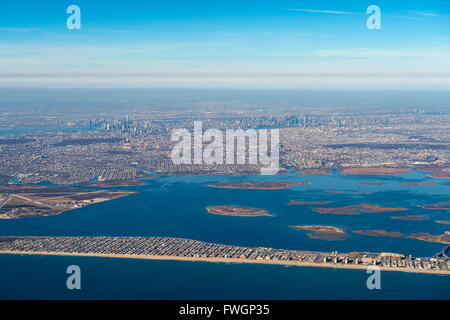 Luftaufnahmen von New York, Vereinigte Staaten von Amerika, Nordamerika Stockfoto