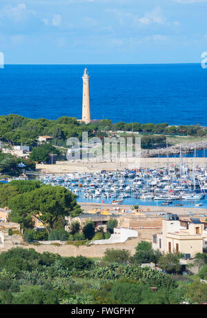 Leuchtturm, San Vito Lo Capo, Sizilien, Italien, Europa Stockfoto