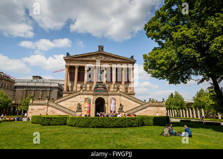 Alte Nationalgalerie (Alte Nationalgalerie) auf der Museumsinsel (Museum Insel), Mitte, Berlin, Deutschland, Europa Stockfoto