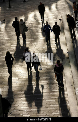 Fußgänger in der Buchanan Street Glasgow Schottland Stockfoto