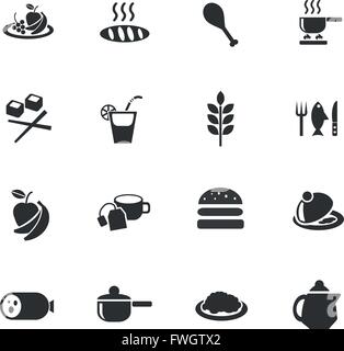 Essen und die Küche Web Icons für User interface-design Stock Vektor