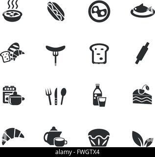 Essen und die Küche Web Icons für User interface-design Stock Vektor