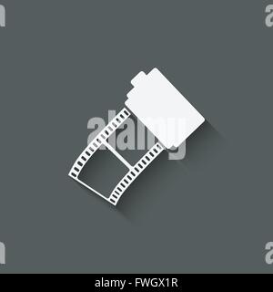 Kamera Film roll - Vektor-Illustration. EPS 10 Stock Vektor