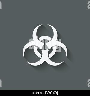 Biohazard Symbol Zeichen - Vektor-Illustration. EPS 10 Stock Vektor