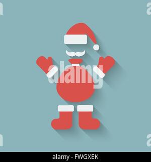 Santa Claus Gestaltungselement - Vektor-Illustration. EPS 10 Stock Vektor