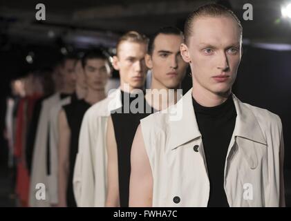 BERTHOLD-Präsentation am Londoner Sammlungen Männer SS17, LCM SS17. 06.11.2016 | weltweite Nutzung Stockfoto