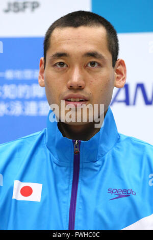 Yokohama International Schwimmzentrum, Kanagawa, Japan. 12. Juni 2016. Takuya Tsugawa Schwimmen: Japan Swimming Championships von Menschen mit einer geistigen Behinderung in Yokohama International Schwimmzentrum, Kanagawa, Japan. © Shingo Ito/AFLO SPORT/Alamy Live-Nachrichten Stockfoto