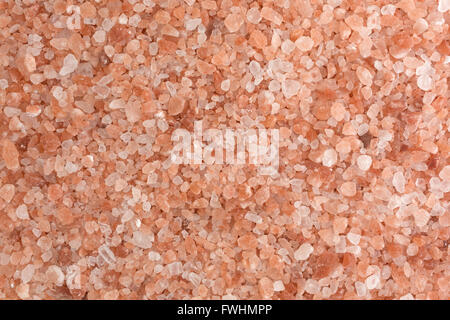Ganz in der Nähe Blick auf rosa Himalayasalz. Stockfoto