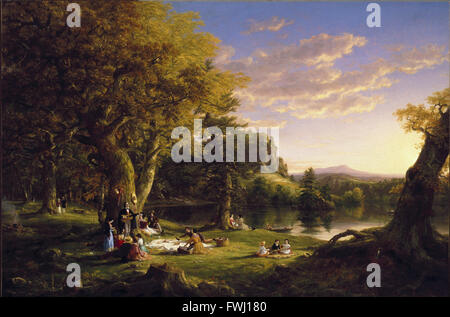 Thomas Cole-Pic Nic (1846) - Brooklyn Museum Stockfoto