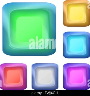 Ikonen-Tasten eingestellt Stock Vektor