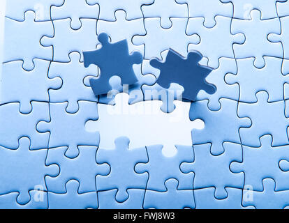 Letztes Puzzleteil Stockfoto
