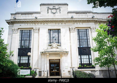 Islington Town Hall Stockfoto