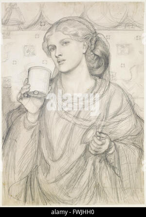 Dante Gabriel Rossetti - die liebevolle Schale - kompositorischen Studie Stockfoto