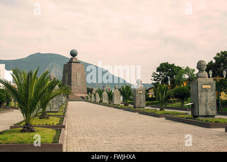 Mitad Del Mundo, Zentrum der Welt In Ecuador, Südamerika Stockfoto