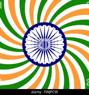 Indien-Unabhängigkeitstag-Hintergrund - Vektor-Illustration. EPS 8 Stock Vektor