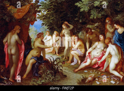 Jan Brueghel der ältere und Hendrick van Balen - Diana und Callisto - Blanton Museum of Art Stockfoto