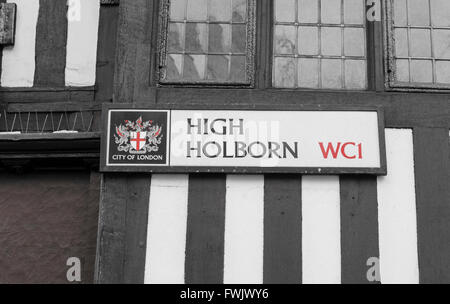 Staple Inn on High Holborn, London, Greater London, England, Vereinigtes Königreich Stockfoto