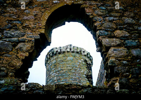 Harlech Castle befindet sich in Harlech, Gwynedd, Wales Stockfoto
