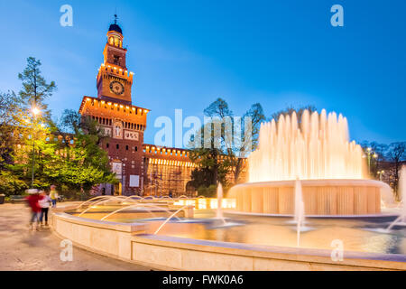 Castello Sforzesco in Mailand, Italien. Stockfoto