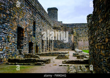 Harlech Castle befindet sich in Harlech, Gwynedd, Wales Stockfoto