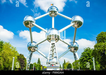 Brüssel, Belgien - 16. Mai 2014: Das Atomium ist ein Gebäude in Brüssel, die ursprünglich für die Expo 58, die 1958 Brüssel Wo gebaut Stockfoto