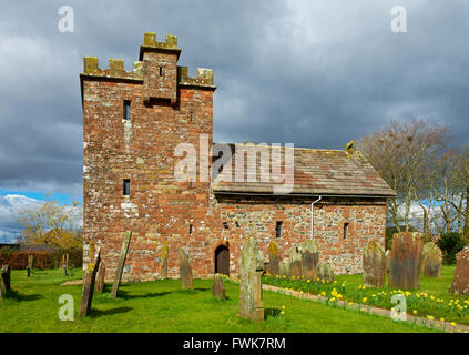 St. John's, eine befestigte Kirche im Dorf Newton Arlosh, Allerdale, Cumbria, England UK Stockfoto