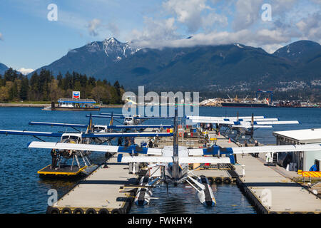 Vancouver Wasserflugzeug terminal in Coal Harbour nahe der Innenstadt Stockfoto