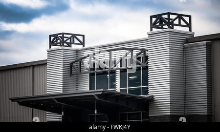 Eingang des Gebäudes Stockfoto