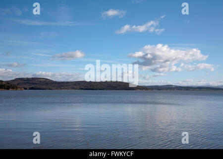 Die Mündung des The River Kent Grange-über-Sande Arnside Knott in Ferne Morecambe Bay Cumbria England Stockfoto