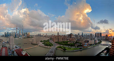 Shanghai Stadt Landschaft, China Stockfoto