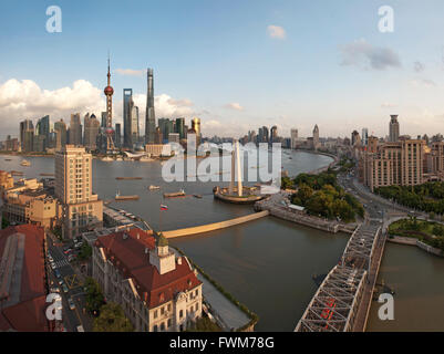 Shanghai Stadt Landschaft, China Stockfoto