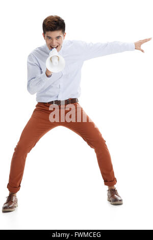 Porträt des jungen Mannes in Freizeitkleidung Stockfoto