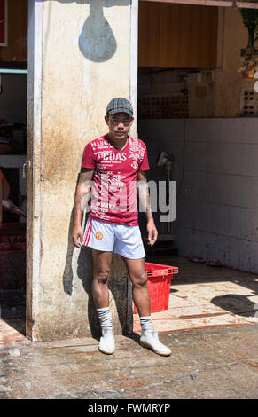 Szenen aus dem San Pya Fischmarkt in Yangon, Myanmar Stockfoto