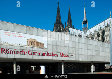 Köln, Buchforst, Römisch-Germanisches Museum Und Dom Stockfoto