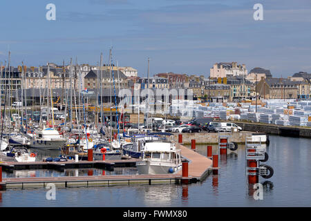 Hafen von Saint-Malo in Frankreich Stockfoto