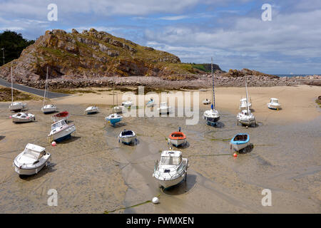 Hafen von Erquy in Frankreich Stockfoto