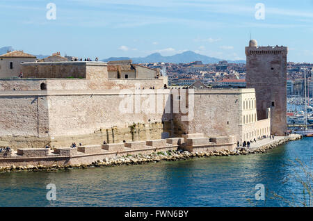 Fort Saint Jean Marseille, Bouches-du-Rhône, Frankreich Stockfoto