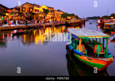 Hoi an einem Flussufer, Hoi an, Vietnam Stockfoto