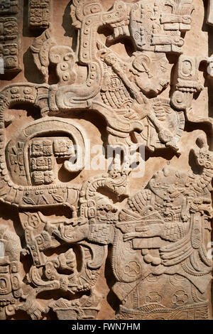 Maya Skulptur aus Stein im britischen Museum in London Stockfoto