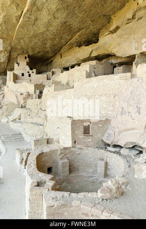 Cliff Palace Wohnung Mesa Verde Nationalpark, Colorado, USA Stockfoto