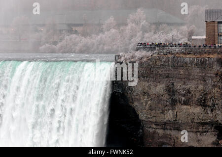 Erstaunliche Bild mit die Niagara-Fälle im winter Stockfoto