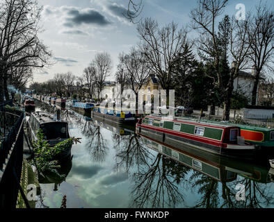 Der Regent es Canal im kleinen Venedig, Maida Vale, London Stockfoto