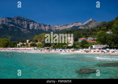 Chrysi Ammoudia Strand griechischen Nord Ägäis Insel Thassos Griechenland EU Europäische Union Europa Stockfoto