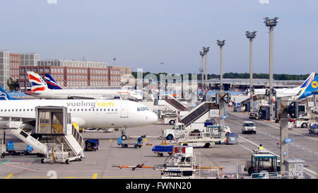 Flughafen Frankfurt (gegen) Stockfoto