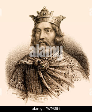 Childebert i., c. 496-558, ein Frankish König der Merowinger-Dynastie, König von Paris und Orléans, Childebert i., c. 496-558, König Stockfoto