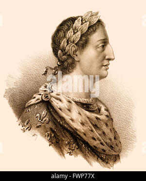 Charles III, genannt, die einfach "oder" Straightforward, 879-929, King of Western Francia und Lotharingia Stockfoto