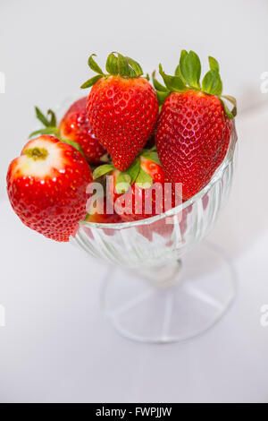 Fraise Dans Une Coupe Marseille Frankreich Stockfoto