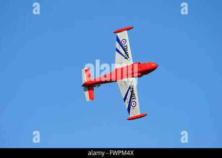 Jet Provost T3A G-BVEZ,(formerly XM479) während seiner Anzeige auf East Fortune Airshow 2011 Stockfoto